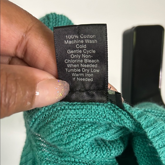 Ann Taylor Teal Knit Tank Top - Picture 3 of 7